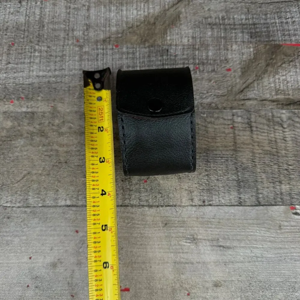 Vintage Camera Lens/Filter Case Black Leather Made in Japan